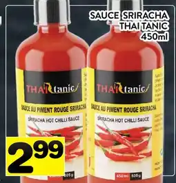 Supermarché PA SAUCE SRIRACHA THAI TANIC offer