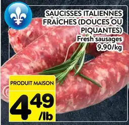Supermarché PA SAUCISSES ITALIENNES FRAÎCHES (DOUCES OU PIQUANTES) | Fresh sausages offer