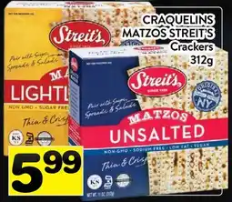 Supermarché PA CRAQUELINS MATZOS STREIT'S | Crackers offer