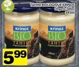 Supermarché PA TAHINI BIOLOGIQUE KRINOS | Organic Tahini offer