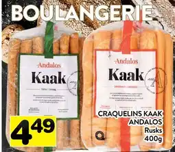Supermarché PA CRAQUELINS KAAK ANDALOS | Rusks offer