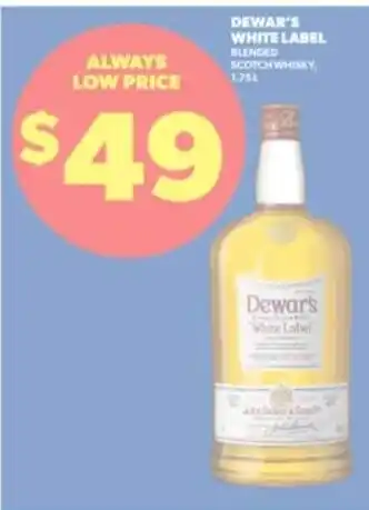 Dewar's white label blended scotch whisky