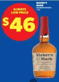 Real Canadian Liquorstore Maker's Mark bourbon whisky offer