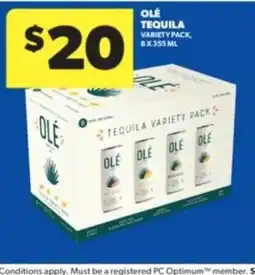 Real Canadian Liquorstore Ole tequila variety pack offer