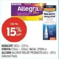 Shoppers Drug Mart Nasacort allergy relief products offer