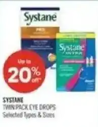 Shoppers Drug Mart Systane twin pack eye drops offer