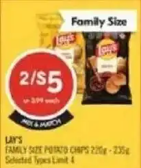 Shoppers Drug Mart Lay's family size potato chips offer