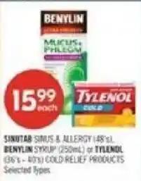 Shoppers Drug Mart Sinutab Sinus & Allergy offer