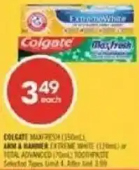 Shoppers Drug Mart Colgate MaxFresh offer
