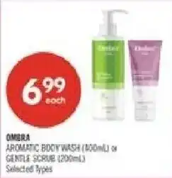 Shoppers Drug Mart Ombra aromatic body wash or gentle scrub offer