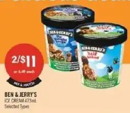 Shoppers Drug Mart Ben & Jerry's ice cream offer