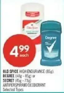 Shoppers Drug Mart Old Spice high endurance antiperspirant/deodorant offer