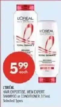 Shoppers Drug Mart L'oreal hair expertise men expert shampoo or conditioner offer