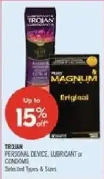 Shoppers Drug Mart Trojan personal device lubricant or condoms offer