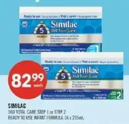 Shoppers Drug Mart Similac 360 Total Care Step 1 or Step 2 offer