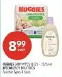 Shoppers Drug Mart Huggies baby wipes or aylen baby toiletries offer