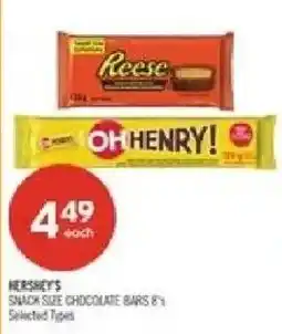 Shoppers Drug Mart Hershey's snack size chocolate bars offer