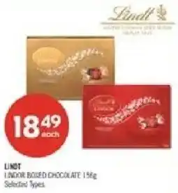 Shoppers Drug Mart Lindt Lindor boxed chocolate offer