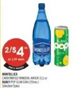 Shoppers Drug Mart Montellier carbonated mineral water offer