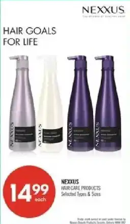 Shoppers Drug Mart Nexxus hair care products offer