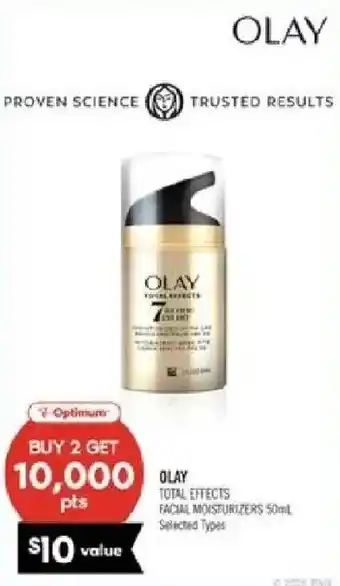 Shoppers Drug Mart Olay total effects facial moisturizers offer