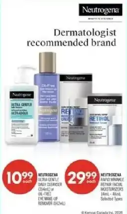 Shoppers Drug Mart Neutrogena ultra gentle daily cleanser offer