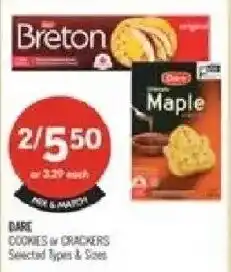 Shoppers Drug Mart Breton cookies or crackers offer