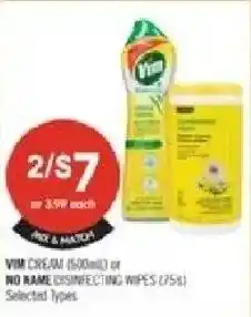 Shoppers Drug Mart Vim cream or no name disinfecting wipes offer