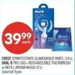 Shoppers Drug Mart Crest whitestrips glamorous white offer