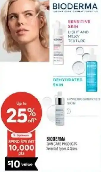 Shoppers Drug Mart Bioderma skin care products offer