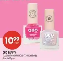 Shoppers Drug Mart Quo beauty flash dry or luminous fx nail enamel offer