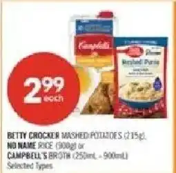 Shoppers Drug Mart Betty Crocker mashed potatoes offer