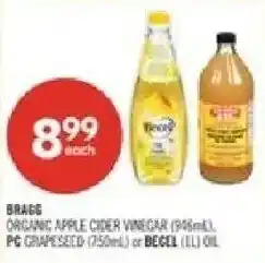 Shoppers Drug Mart bragg organic apple cider vinegar offer