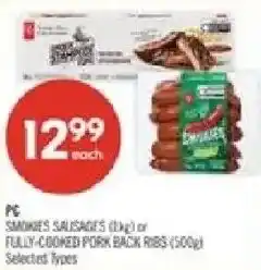 Shoppers Drug Mart PC smoked sausages offer