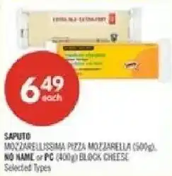 Shoppers Drug Mart Saputo mozzarella pizza mozzarella offer
