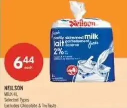 Shoppers Drug Mart Neilsen milk offer