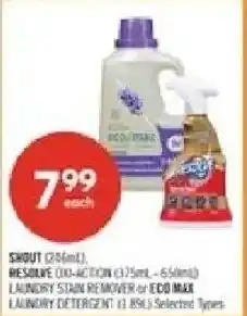 Shoppers Drug Mart Shout Resolve Eco Max laundry stain remover offer