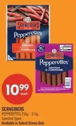Shoppers Drug Mart Schneiders pepperettes offer