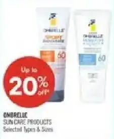 Shoppers Drug Mart Ombrelle sun care products offer
