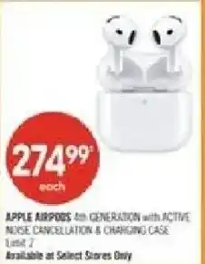 Shoppers Drug Mart Apple AirPods 4th Generation offer