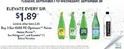 Shoppers Drug Mart Maison Perrier San Pellegrino and Essentia offer