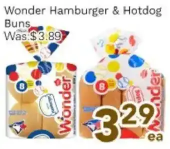 Wonder hamburger & hotdog buns