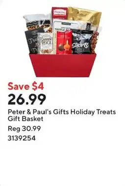 Staples Peter & Paul's Gifts Holiday Treats Gift Basket offer