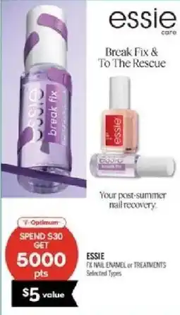 Shoppers Drug Mart Essie break fix & to the rescue offer