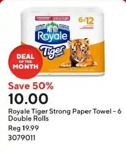 Staples Royale Tiger Strong Paper Towel offer
