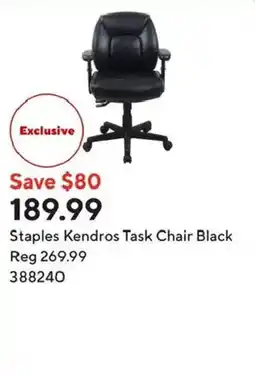 Staples Staples Kendros Task Chair Black offer