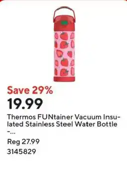 Staples Thermos FUNtainer Vacuum Insulated Stainless Steel Water Bottle offer