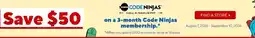 Staples Code Ninjas offer
