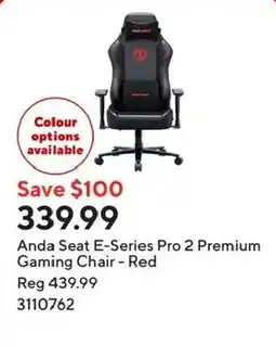 Staples Anda Seat E-Series Pro 2 Premium Gaming Chair - Red offer