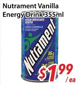 Bestco Food Mart Nutrament Vanilla Energy Drink offer